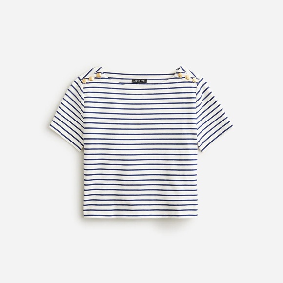 J. Crew Tops - J. Crew Mariner clothT-shirt with buttons
